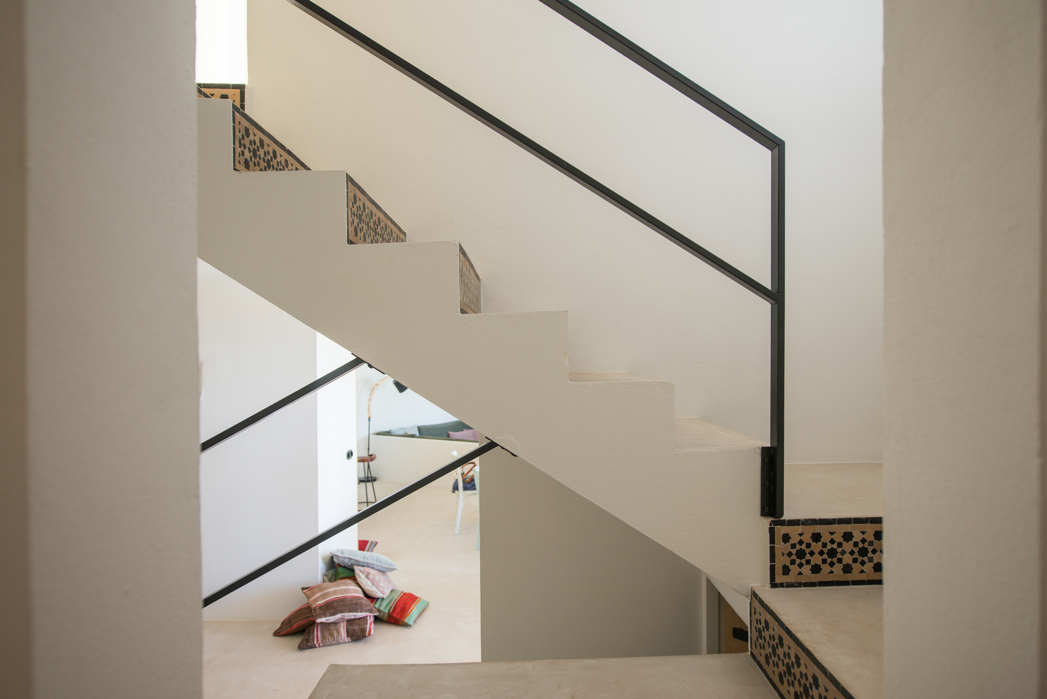 Resa estates ibiza luxury home for sale cala tarida tourise license stairs.jpg